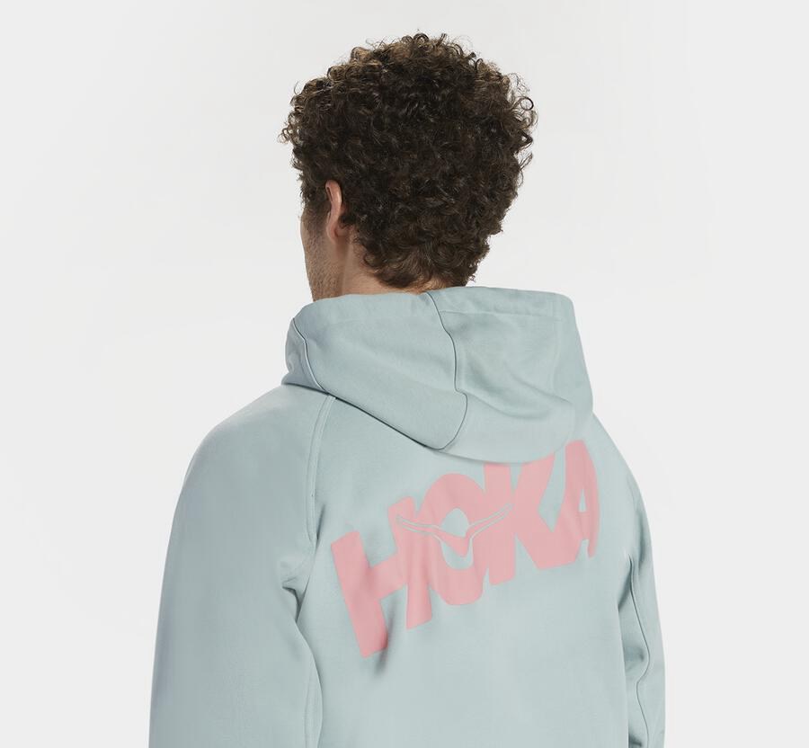 Hoka One One Womens Hoodie - Bondi - Blue - MIDS50987